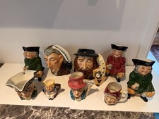 9 X Artone Toby Jugs Various Characters