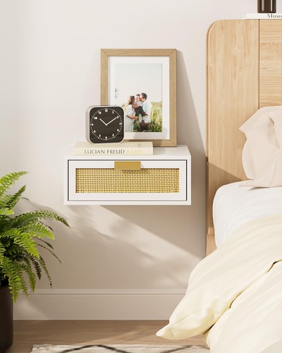 Floating nightstand shelf - floating, nightstand,
