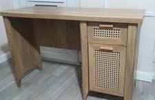 Julian Bowen Sydney Single Door and Single Drawer Rattan Effect Desk