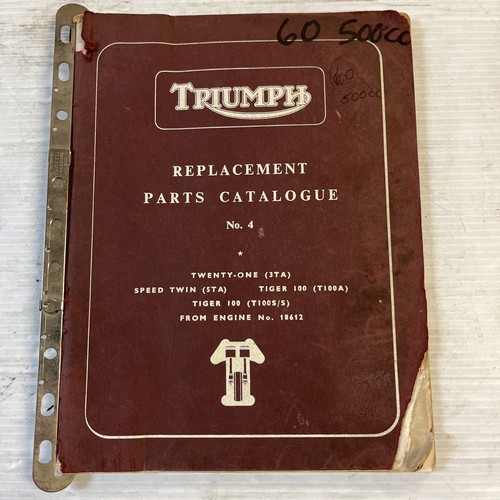 1960 triumph 500cc - 1960, replacement