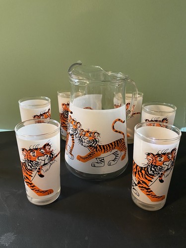 Vintage exxon tiger pitcher - pitcher, &