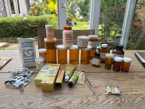 1980s medicine pots - medicine, bottles
