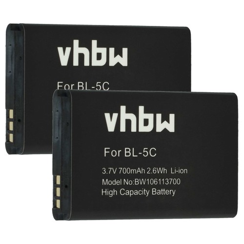 Battery for nokia n70 n71 - 2x,