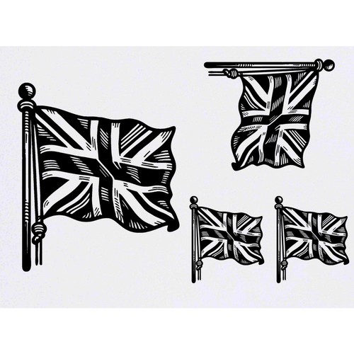 Union jack flag - flag, pole'