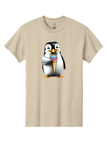 Pingu with ice cream mens - pingu-with-ice-cream,