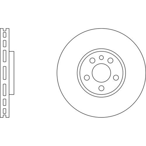 Brake discs vented - 2x, for
