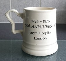 Staffordshire Fine Ceramics  1726-1976 Anniversary Guy’s Hospital London 250th. 