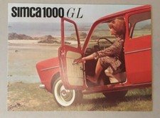 Simca 1000 / 1000 GL Brochure