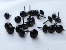 100 x ANTIQUE BLACK - DECORATIVE UPHOLSTERY NAILS / TACKS / STUDS / PINS