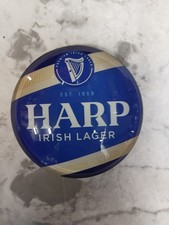 Harp Lager Round Pump Badge
