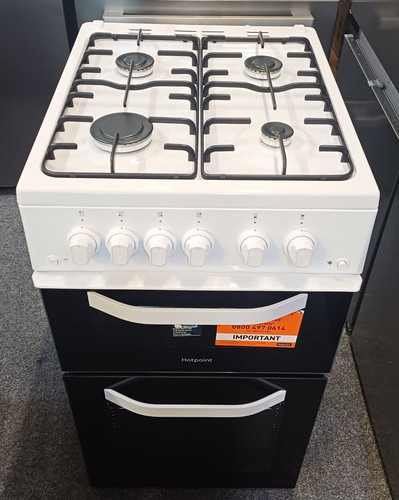 Hotpoint 50cm gas cooker - 50cm, white