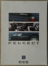 Peugeot 605 Brochure c.1990 -