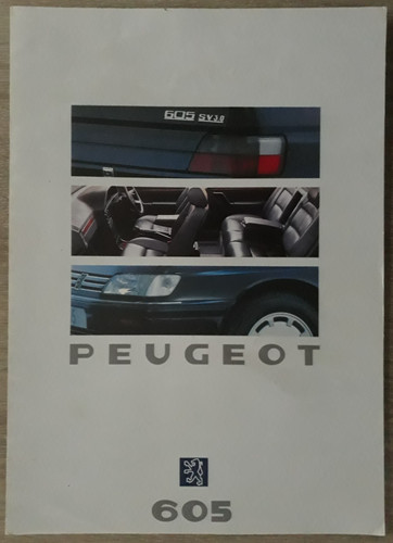 Peugeot 605 brochure - brochure, c.1990