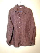 Vintage brown shirt with tree