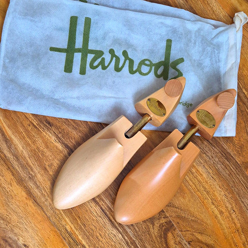 Harrods wooden shoe trees pair - wooden,