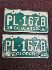 1962 Colorado License Plate