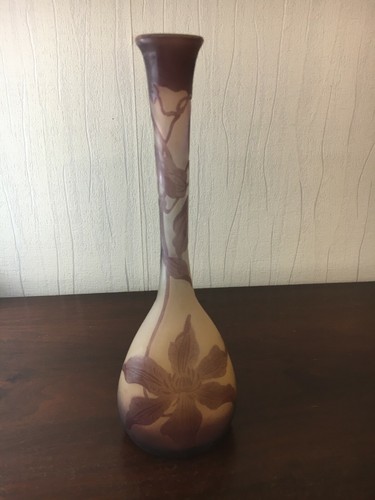 Signed gallé soliflore vase - gallé,