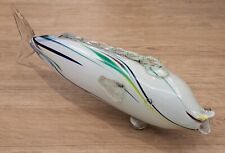 Glass Hand Blown 18" Multi Coloured Romanian Large Fish Ornament Figurine 