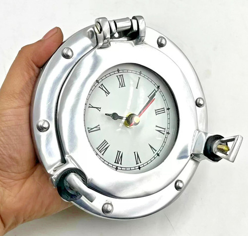 Nautical porthole clock solid - nautical,