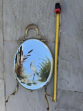Vintage Edwardian Brass Mirror