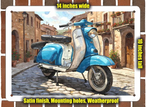 Metal sign 1959 - metal, lambretta