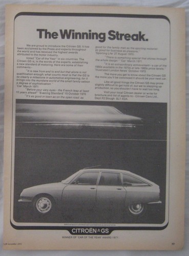 1971 citroen original - 1971, gs