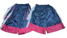 Job Lot x 4 New Vintage Blue Printed Classic Shorts Stylish and Retro L 26 Waist