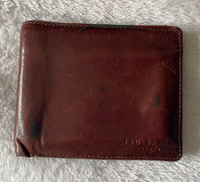 Ted Baker London Men's Brown Leather Fold Wallet