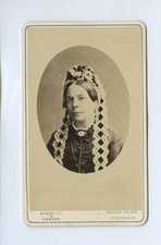 Woman & Ornate Headdress CdV