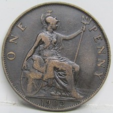 1902 Low Tide One Penny Coin