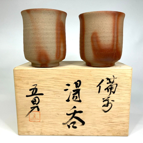 Bizen ware pair - pair, japanese