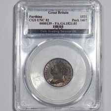 1821 Farthing (CGS 82) -