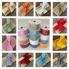 Wired Edge Ribbon Jute Burlap