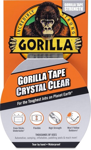 Gorilla tape crystal - tape, clear