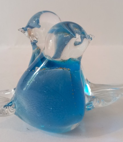 Mdina glass birds paperweight - mdina,