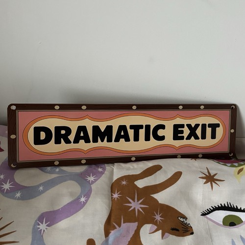 Dramatic exit wooden - exit, wall
