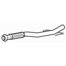 Front Exhaust Pipe With Flexi