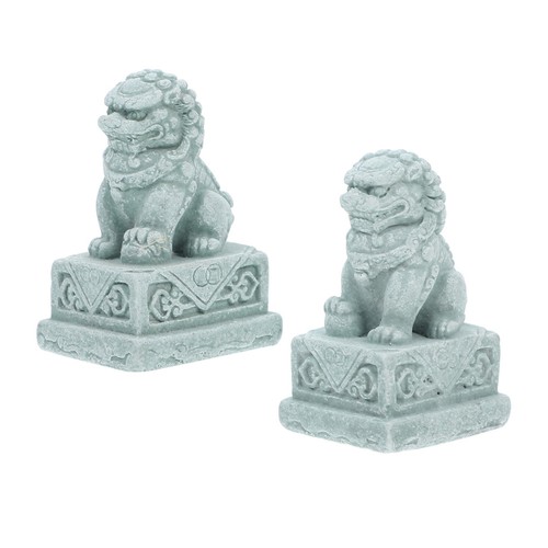 Pcs stone lion resin - stone,