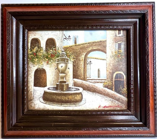 Original framed oil painting - framed,
