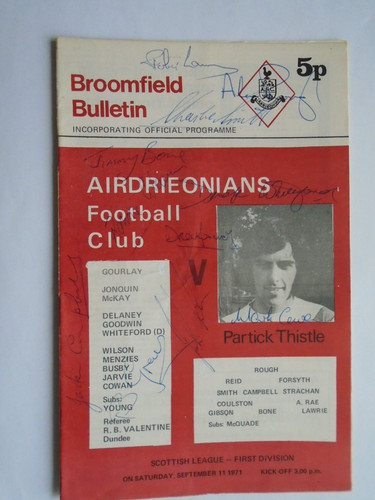 Airdrie partick thistle - v,
