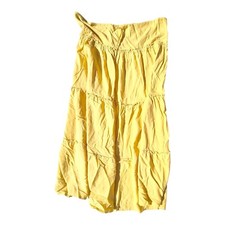 Yellow Tiered Gypsy Skirt