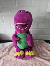 Jumbo Vintage Interactive Barney Plush Toy. Tested and Working.