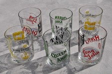 Set of 6 Vintage Retro Branded