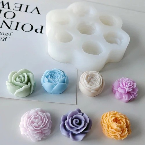 Rose peony flower silicone - &,