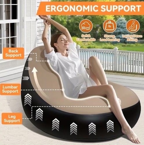 Brand new inflatable 2pc sofa - new,