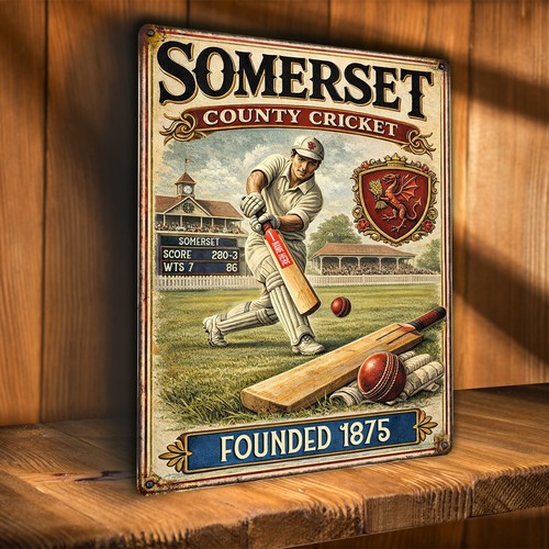 Personalised somerset cricket - personalised,