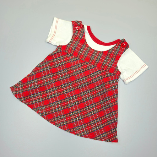 Bear factory red tartan - bear,