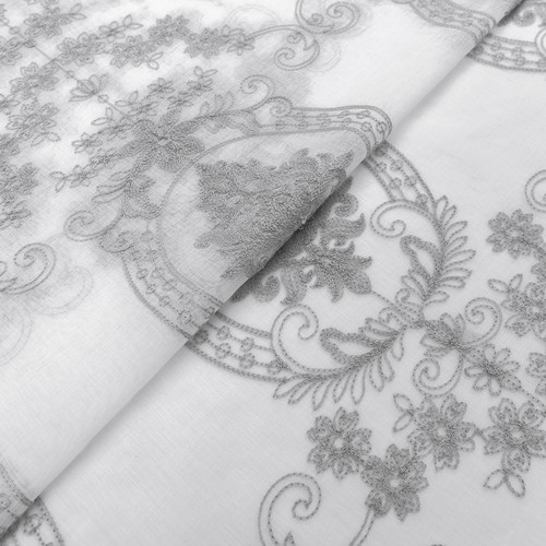 White semi sheer curtains - semi,