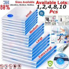 STRONG VACUUM STORAGE SPACE SAVING BAGS VAC BAG SPACE SAVER VACUM BAGS 1/4/8/10x