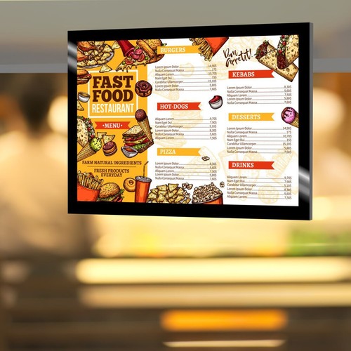 Poster display lightbox slim - display,